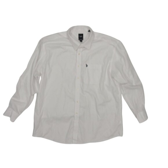 U.S Polo Assn White Shirt Wrinkle free men's Long Sleeve button Shirt Size XL. - Picture 1 of 14